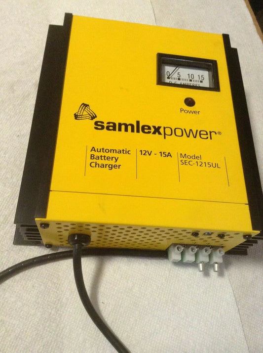 Samlex Power SEC-1215UL Automatic Battery Charger 12V 15A