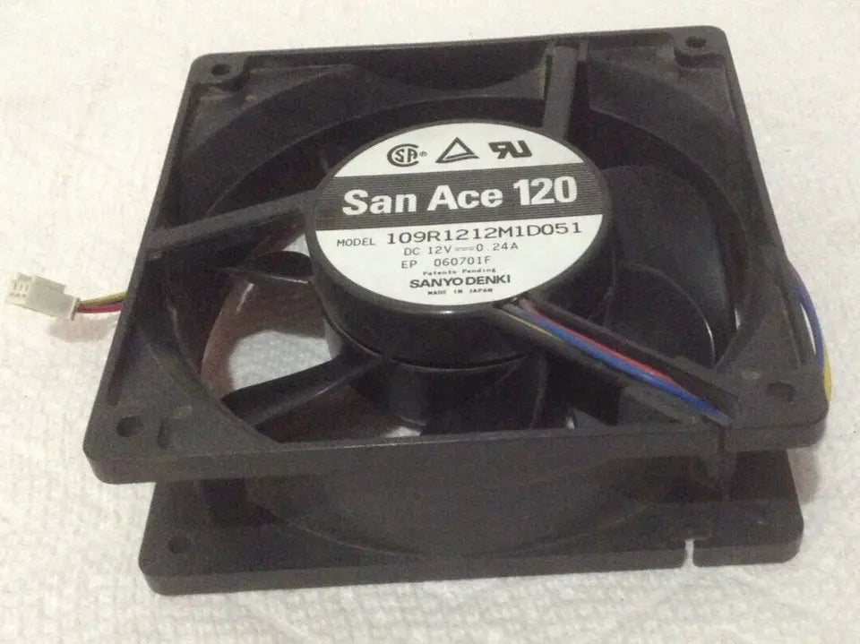 Sanyo Denki 109R1212M1D051 San Ace 120 Fan 12 VDC 0.24A